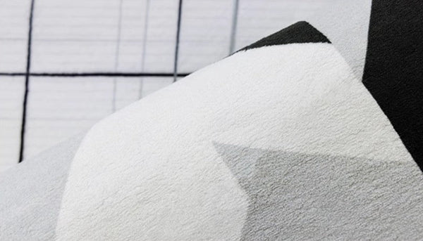 Large Modern Living Room Rugs, Geometric Modern Rugs for Dining Room, Abstract Contemporary Area Rugs for Bedroom-Silvia Home Craft