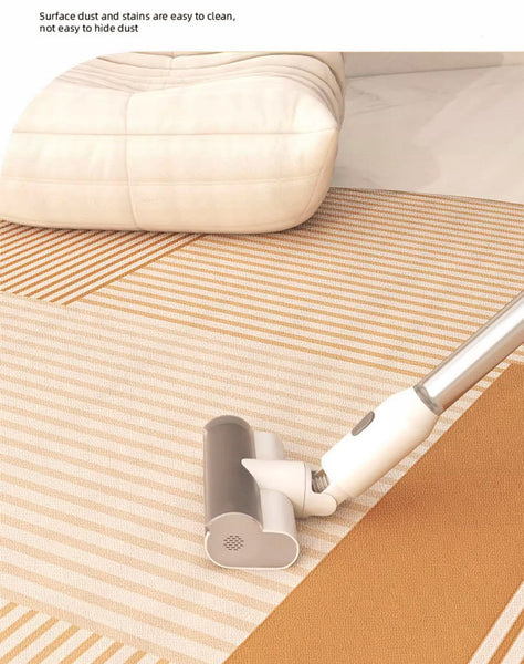 Geometric Round Rugs for Dining Room, Modern Area Rugs for Bedroom, Circular Modern Rugs under Chairs, Contemporary Modern Rug for Living Room-Silvia Home Craft