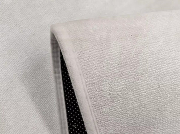 Modern Rugs for Dining Room, Abstract Contemporary Round Rugs under Chairs, Circular Area Rugs for Bedroom, Geometric Modern Rugs for Living Room-Silvia Home Craft