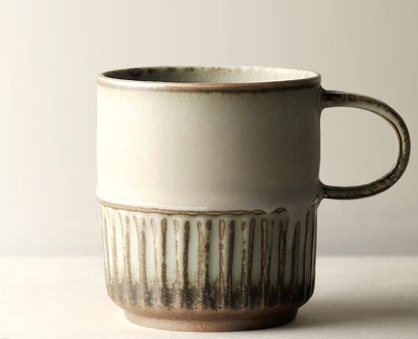 Handmade Ceramic Coffee Mug, Large Capacity Coffee Cup, Large Pottery Coffee Cup, Large Tea Cup-Silvia Home Craft
