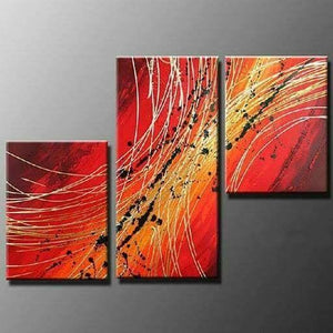 Simple Acrylic Painting, Abstract Canvas Painting, Acrylic Painting on Canvas, Living Room Wall Art Ideas, Abstract Painting for Sale-Silvia Home Craft