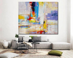 Modern Wall Painting, Contemporary Acrylic Art, Modern Paintings for Bedroom, Living Room Wall Paintings, Hand Painted Canvas Painting-Silvia Home Craft