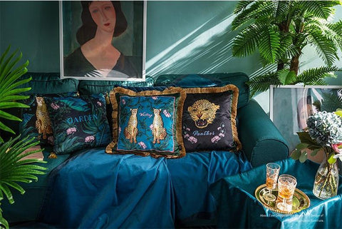 Decorative Throw Pillows, Short velvet Pillow Cover, Decorative Sofa Pillows, Throw Pillows for Living Room-Silvia Home Craft