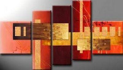 Acrylic Wall Art Paintings, Contemporary Painting, Modern Art, 5 Piece Canvas Art, Acrylic Painting on Canvas-Silvia Home Craft
