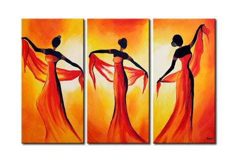 African Woman Painting, Large Painting on Canvas, African Acrylic Paintings, Living Room Wall Art Paintings, Buy Art Online-Silvia Home Craft
