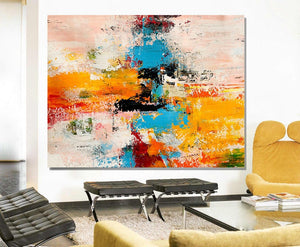 Acrylic Abstract Art, Extra Large Paintings, Modern Abstract Acrylic Painting, Living Room Wall Painting-Silvia Home Craft