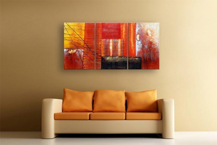Red Abstract Painting, Abstract Art, Canvas Painting, Abstract Art for Sale-Silvia Home Craft