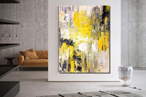 Modern Wall Art Painting, Large Contemporary Abstract Artwork, Acrylic Painting for Living Room-Silvia Home Craft