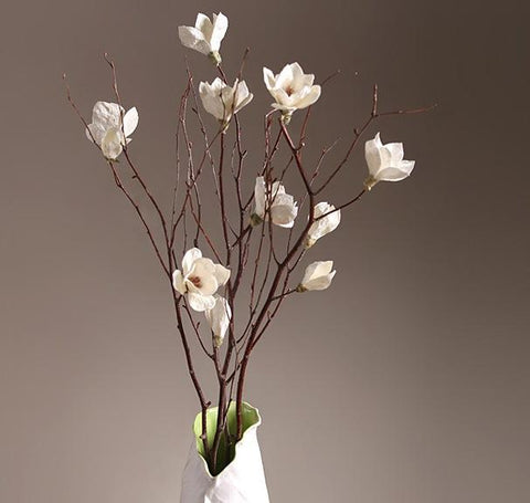 Magnolia flower, Handmade Artificial Flower, Natural Decorations, Flower Arrangement-Silvia Home Craft