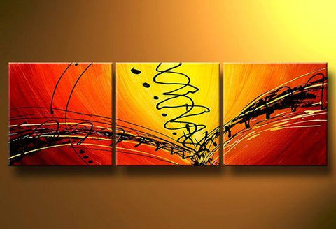 Large Abstract Painting, Abstract Lines Painting, Extra Large Painting on Canvas, Simple Modern Art, Hand Painted Canvas Art-Silvia Home Craft