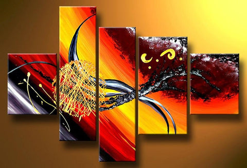 Modern Canvas Painting, Abstract Art on Canvas, Acrylic Painting for Sale, Huge Painting for Living Room, Simple Modern Art-Silvia Home Craft