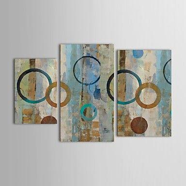 Modern Wall Art Paintings, 3 Piece Wall Art, Abstract Acrylic Paintings, Hand Painted Acrylic Paintings-Silvia Home Craft