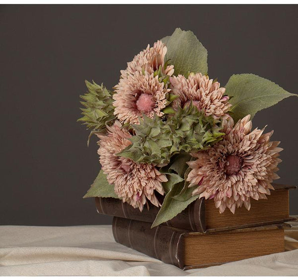 Large Gerberas Artificial Flowers, Autumn Arrangement, Table centerpiece, Sunflower-Silvia Home Craft