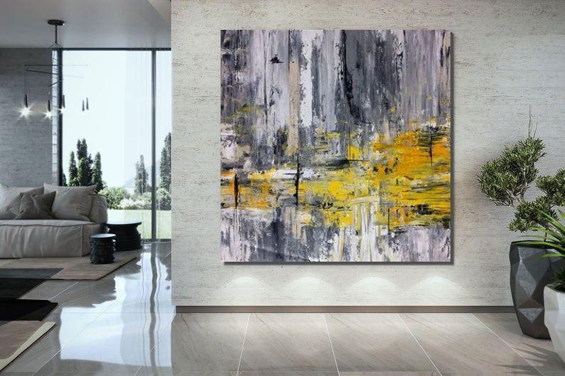 Bedroom Wall Painting, Large Paintings for Living Room, Hand Painted Acrylic Painting, Modern Contemporary Art, Modern Paintings for Dining Room-Silvia Home Craft
