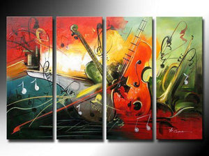 Music Painting, Modern Wall Art Painting, Simple Modern Art, Contemporary Wall Art, Modern Paintings for Living Room, Acrylic Painting Abstract-Silvia Home Craft