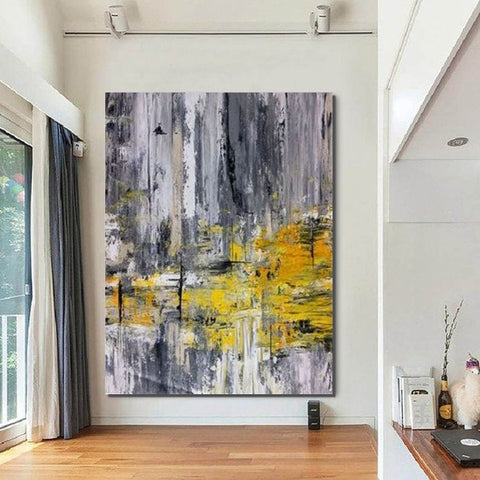 Living Room Wall Art, Extra Large Acrylic Painting, Modern Contemporary Abstract Artwork-Silvia Home Craft