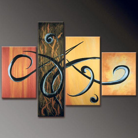 Living Room Wall Art, Modern Contemporary Painting, Wall Art Paintings for Living Room, Acrylic Painting on Canvas-Silvia Home Craft