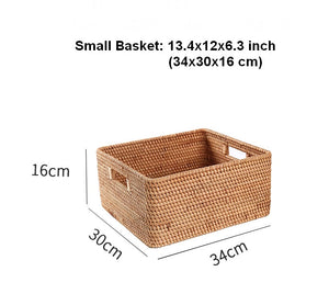Large Storage Baskets for Bedroom, Storage Baskets for Bathroom, Rectangular Storage Baskets, Storage Baskets for Shelves-Silvia Home Craft