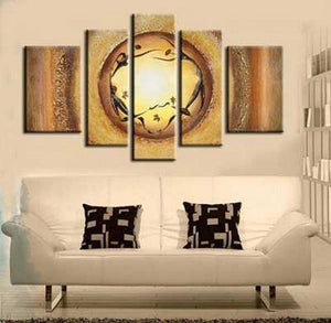 Large Painting for Sale, Heavy Texture Painting, Hand Painted Canvas Art, Acrylic Painting on Canvas-Silvia Home Craft