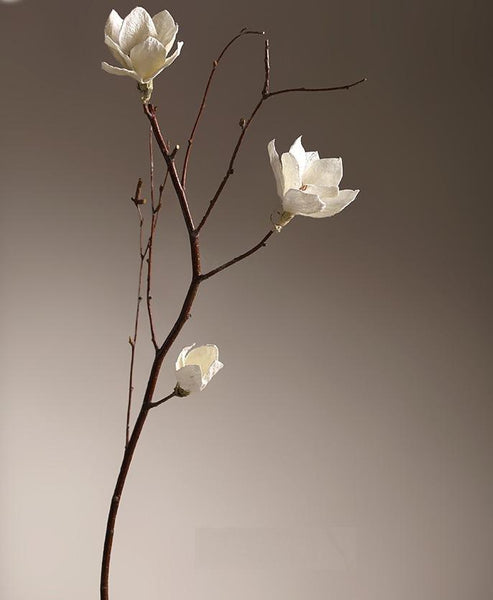 Magnolia flower, Handmade Artificial Flower, Natural Decorations, Flower Arrangement-Silvia Home Craft