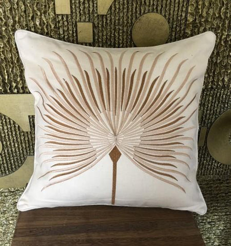 Cotton Throw Pillows, Embroider Decorative Throw Pillow, Modern Sofa Pillows, Thow Pillows for Couch-Silvia Home Craft