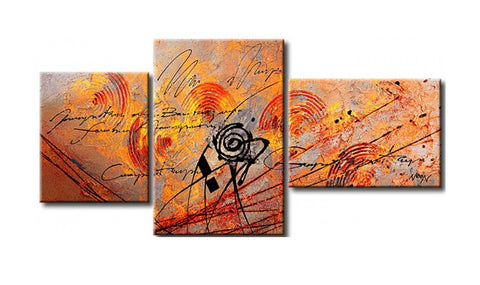 Hand Painted Artwork, Acrylic Painting Abstract, Texture Painting, 3 Piece Wall Art, Abstract Acrylic Paintings-Silvia Home Craft