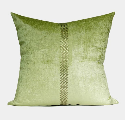Decorative Pillows for Living Room, Green Decorative Modern Pillows for Couch, Modern Sofa Pillows Covers, Modern Sofa Cushion-Silvia Home Craft
