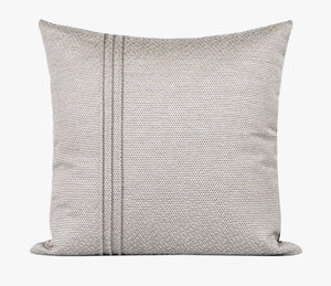 Decorative Throw Pillows for Couch, Large Modern Sofa Throw Pillows, Light Grey Abstract Contemporary Throw Pillow for Living Room-Silvia Home Craft