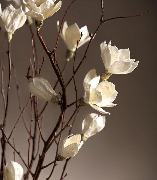 Magnolia flower, Handmade Artificial Flower, Natural Decorations, Flower Arrangement-Silvia Home Craft