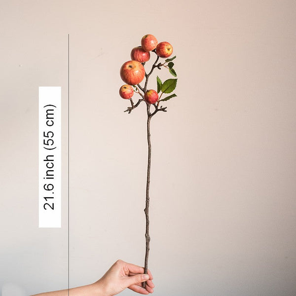 Apple Branch, Fruit Branch, Table Centerpiece, Beautiful Modern Flower Arrangement Ideas for Home Decoration, Autumn Artificial Floral for Dining Room-Silvia Home Craft