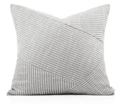 Modern Pillows for Couch, Abstract Decorative Throw Pillows for Living Room, Large Modern Sofa Cushion, Light Grey Decorative Pillow Covers-Silvia Home Craft