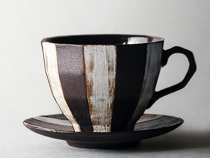 Cappuccino Coffee Mug, Latte Coffee Cup, Tea Cup, Pottery Coffee Cups, Ceramic Coffee Cup, Coffee Cup and Saucer Set-Silvia Home Craft