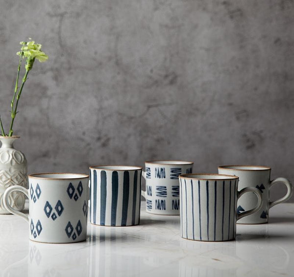 Large Capacity Coffee Cup, Cappuccino Coffee Mug, Pottery Tea Cup, Handmade Pottery Coffee Cup-Silvia Home Craft