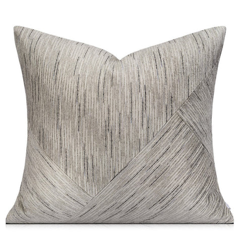Grey Modern Pillows for Couch, Large Modern Sofa Cushion, Decorative Pillow Covers, Abstract Decorative Throw Pillows for Living Room-Silvia Home Craft