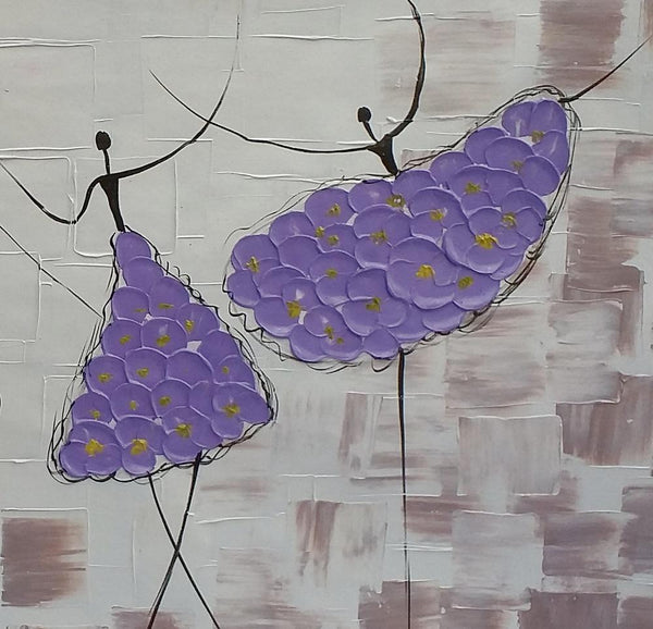 Simple Contemporary Paintings, Wall Art Painting, Buy Wall Art Online, Ballet Dancer Painting, Abstract Painting for Sale, Original Artwork-Silvia Home Craft