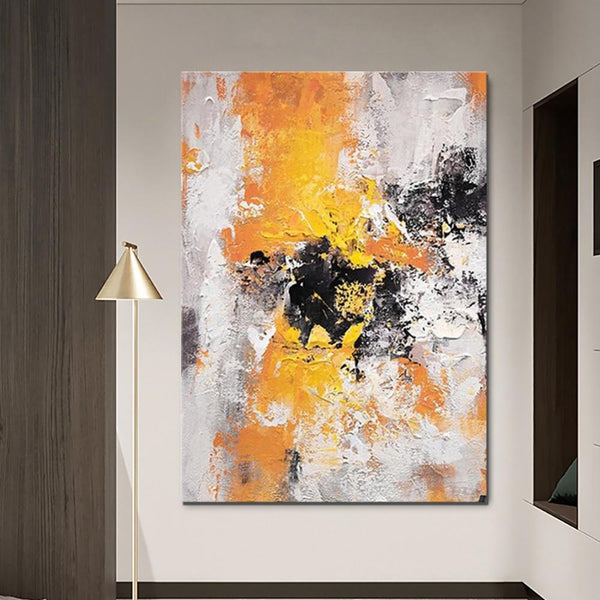 Abstract Acrylic Paintings for Living Room, Modern Contemporary Artwork, Buy Paintings Online, Heavy Texture Canvas Art-Silvia Home Craft