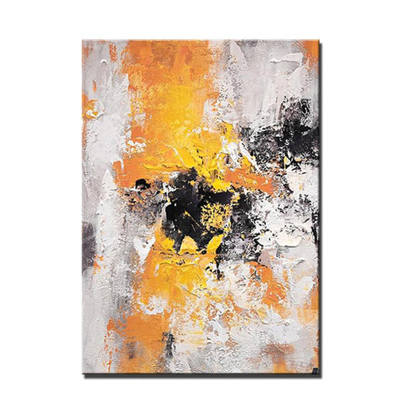 Abstract Acrylic Paintings for Living Room, Modern Contemporary Artwork, Buy Paintings Online, Heavy Texture Canvas Art-Silvia Home Craft