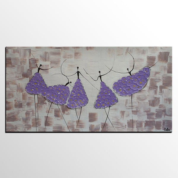 Simple Contemporary Paintings, Wall Art Painting, Buy Wall Art Online, Ballet Dancer Painting, Abstract Painting for Sale, Original Artwork-Silvia Home Craft