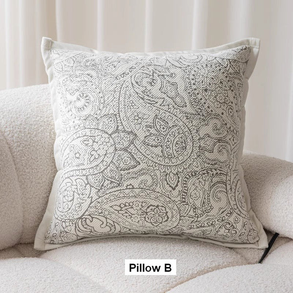 Decorative Throw Pillows for Couch, Embroider Flower Pillow Covers, Farmhouse Flower Decorative Pillows, Modern Sofa Pillows-Silvia Home Craft