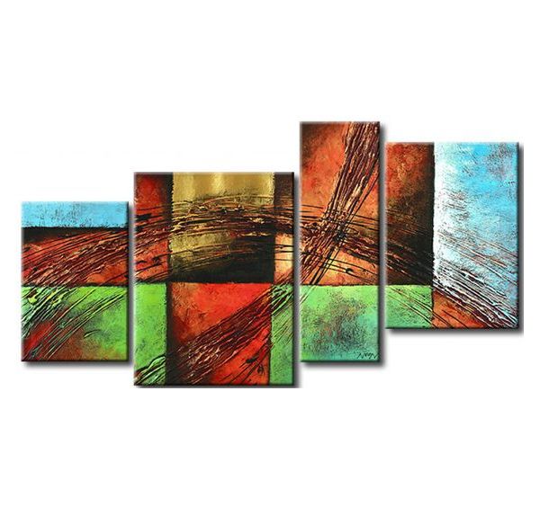 Contemporary Wall Art Painting, Abstract Painting Acrylic, Living Room Wall Paintings, Texture Wall Art-Silvia Home Craft
