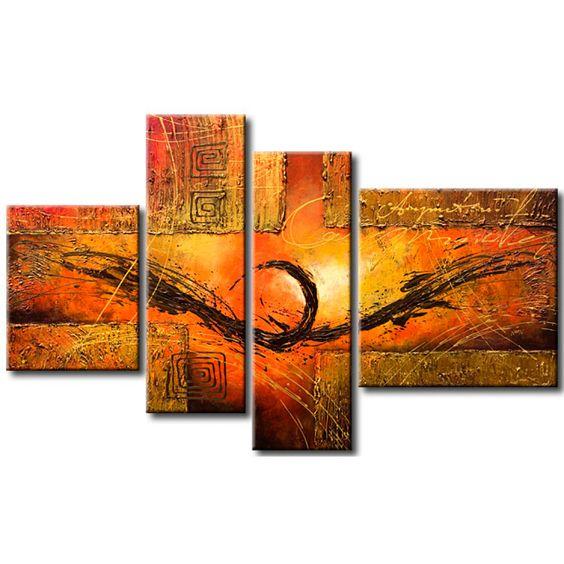 Acrylic Painting Abstract, Modern Abstract Painting, Dining Room Canvas Paintings, Contemporary Wall Paintings, Heavy Texture Wall Art-Silvia Home Craft