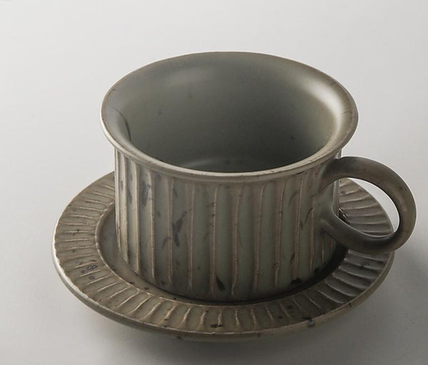 Blue Pottery Coffee Cups, Cappuccino Coffee Mug, Latte Coffee Cup, Blue Tea Cup, Ceramic Coffee Cup, Coffee Cup and Saucer Set-Silvia Home Craft