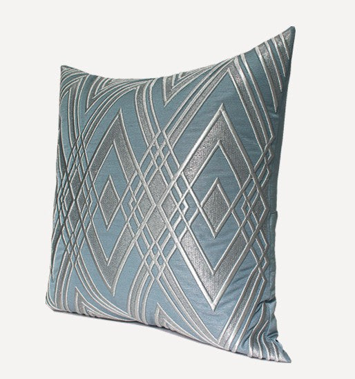 Simple Modern Pillows, Blue Modern Throw Pillows, Decorative Pillows for Couch, Modern Sofa Pillows, Contemporary Throw Pillows-Silvia Home Craft