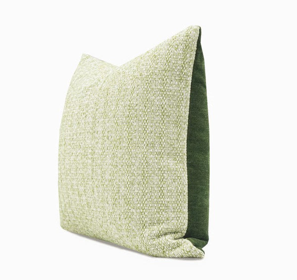 Green White Modern Sofa Pillows, Large Square Modern Throw Pillows for Couch, Simple Throw Pillow for Interior Design, Large Decorative Throw Pillows-Silvia Home Craft