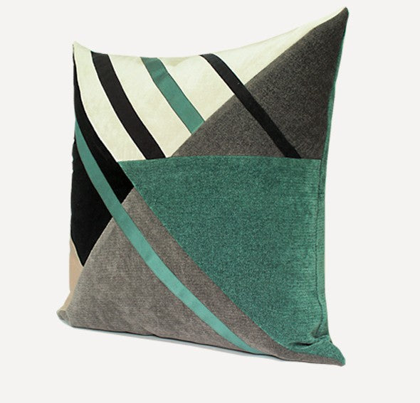 Simple Modern Pillows for Living Room, Decorative Pillows for Couch, Green Modern Sofa Pillows, Modern Sofa Pillows, Contemporary Throw Pillows-Silvia Home Craft