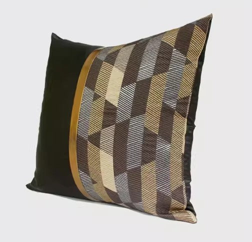 Modern Pillows for Living Room, Black Decorative Modern Pillows for Couch, Modern Sofa Pillows Covers, Modern Sofa Cushion-Silvia Home Craft