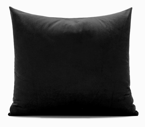 Simple Throw Pillow for Interior Design, Large Modern Sofa Pillow Covers, Black Abstract Contemporary Square Modern Throw Pillows for Couch-Silvia Home Craft