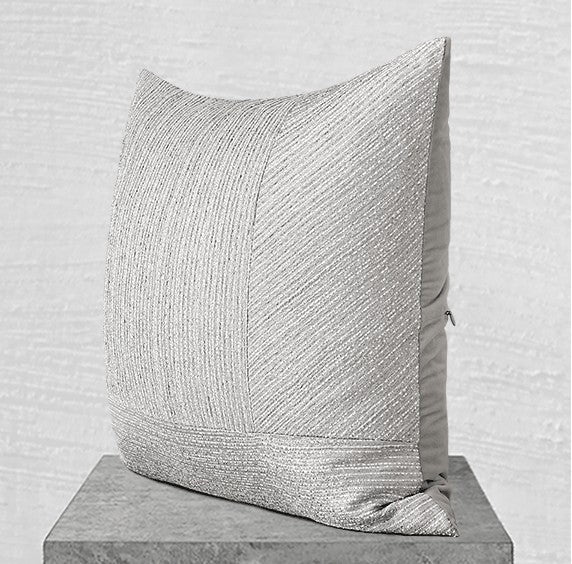 Light Gray Modern Throw Pillows for Couch, Contemporary Throw Pillow for Living Room, Simple Modern Sofa Pillows, Decorative Pillows for Sofa-Silvia Home Craft