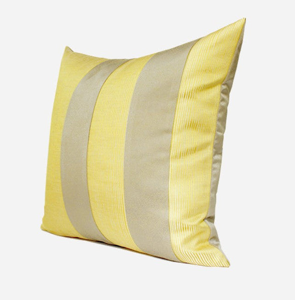 Decorative Throw Pillow for Couch, Yellow Modern Sofa Pillows, Simple Modern Throw Pillows for Couch, Yellow Square Pillows-Silvia Home Craft