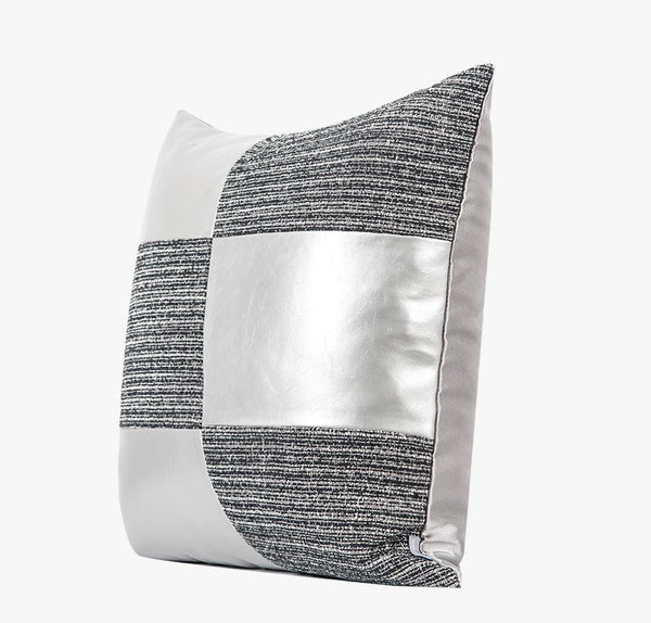 Abstract Contemporary Throw Pillow for Living Room, Grey Decorative Throw Pillows for Couch, Large Modern Sofa Throw Pillows-Silvia Home Craft